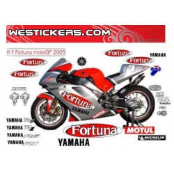 Motorbike Stickers Kit Yamaha Fortuna MotoGp 2003
