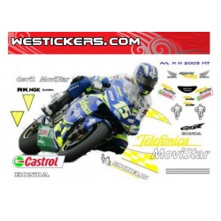 Stickers Kit Honda MotoGP Telefonica Movistare 2003