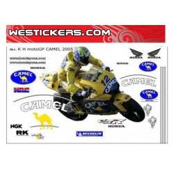 Набор Наклеек Honda Camel MotoGP 2005