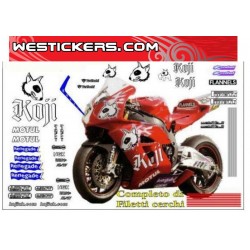 Graphics Decals Honda SBK Koji 2005