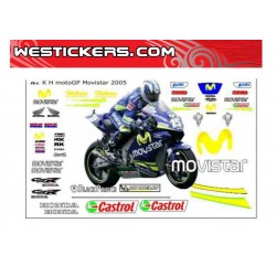 Stickers Kit Honda Motogp Movistar 2005