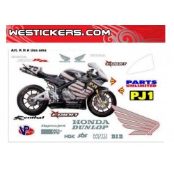 Stickers kit Honda SS/SBK team Erion USA 2006