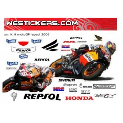 Набор Наклеек Honda MotoGP Repsol 2006