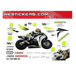 Stickers kit Honda SBK TenKate 2008