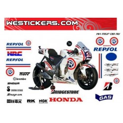 Набор Наклеек Honda MotoGP Repsol VR 2008