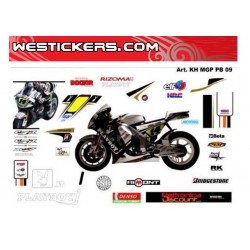 Motorbike Stickers Kit Honda MotoGP LCR PlayBoy 2009