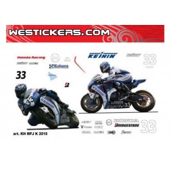 Adhesivos Moto Honda Keihin 2010