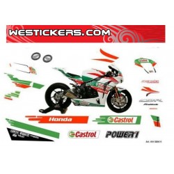 Adhesivos Moto Honda SBK 2011 Castrol