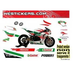 Adhesivos Moto Honda SBK 2011 Castrol Pro