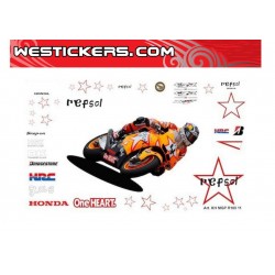 Adhesivos Moto Honda MotoGp 2011 R100