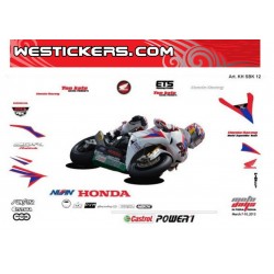 Adhesivos Moto Honda SBK 2012