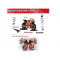 Kit Adesivo Moto Honda MotoGP REPSOL 2013