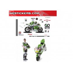 Kit Adesivo Moto Honda MotoGP Gresini Racing 2013