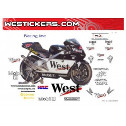 Kit Adesivo Honda 500GP West team 2002