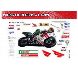 Kit Adhesivo Moto Honda SP-W SBK 2001 Red wing