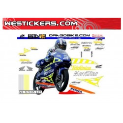 Stickers Kit Honda 125GP Telefonica Movistare 2003