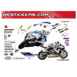 Motorbike Stickers Kit Suzuki SBK D 2010