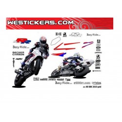 Motorbike Stickers Kit BMW Superbike 2010 Gold